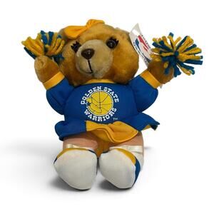 Vintage 1994 Play by Play NBA Golden State Warriors cheerleader Plush Bear